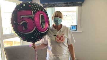 Care Assistant celebrates milestone birthday at Durham care home